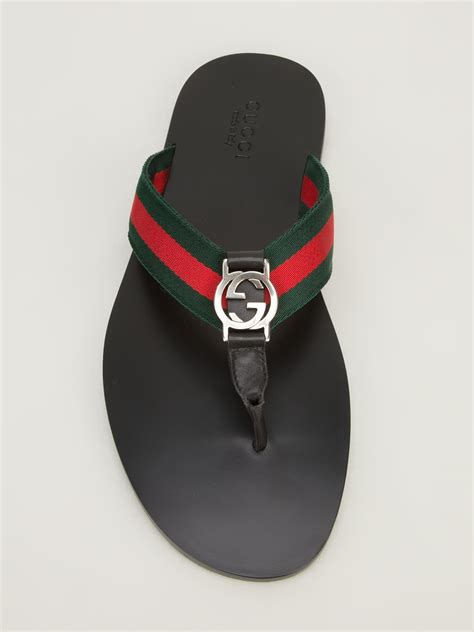 gucci chappal men|Gucci flip flops men.